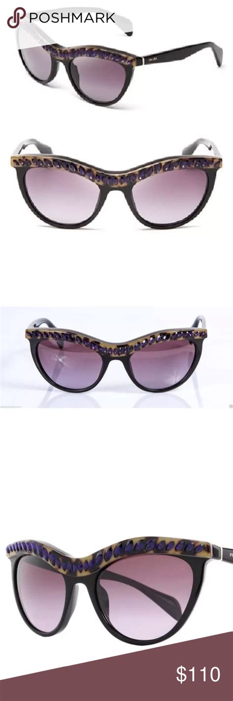 prada sunglasses with rhinestones|prada sunglasses outlet.